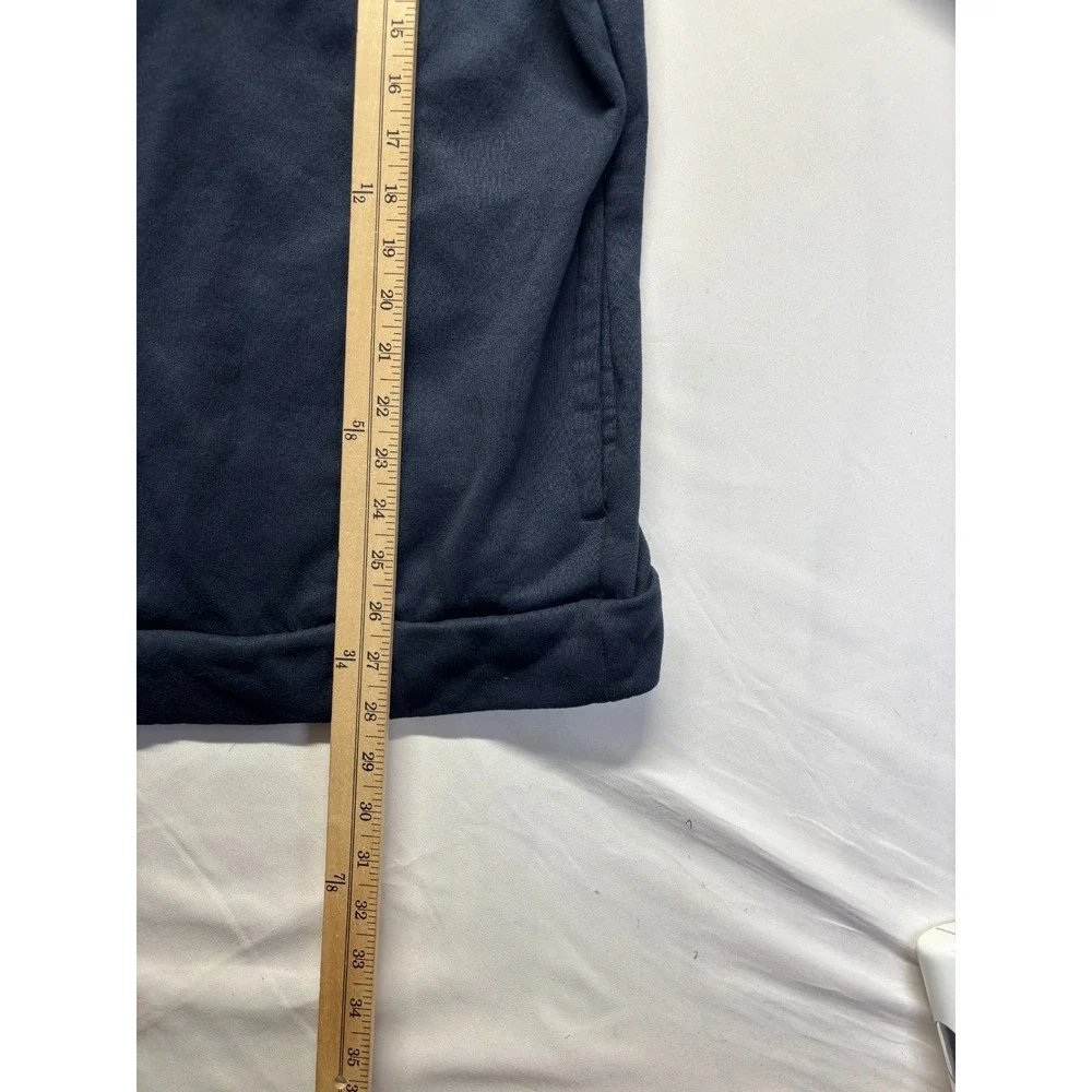 Adidas Hoodie Mens 2XL Navy‎ Blue Fleece Lined Embroidered Logo Gym Training